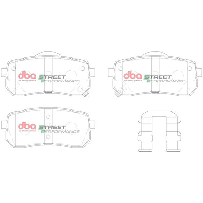DBA 07-12 Hyundai Veracruz Rear SP Performance Brake Pads