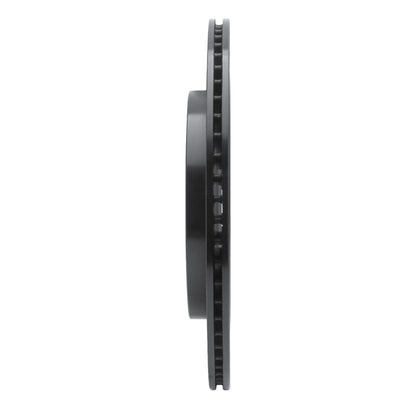 R1 Concepts R1 13-19 Ford Police Interceptor Sedan Rear Left Drilled & Slotted Black Brake Rotor