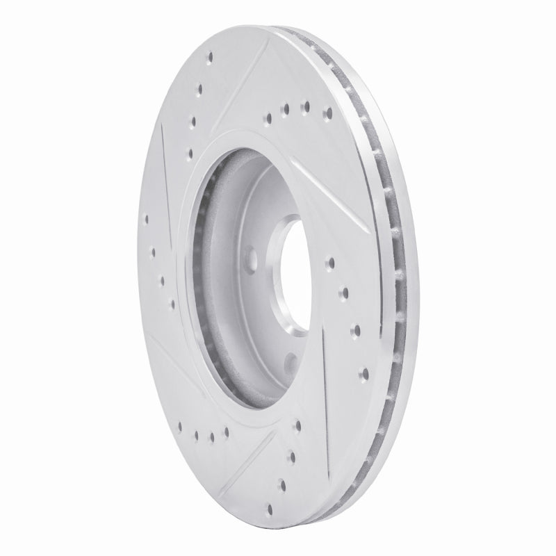 R1 Concepts R1 14-23 Ford Fiesta (USA/Canada) Front Right Drilled & Slotted Silver Brake Rotor