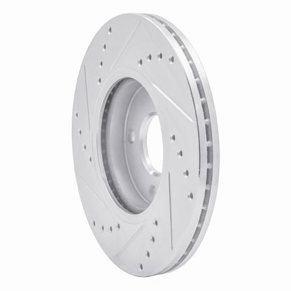 R1 Concepts R1 14-23 Ford Fiesta (USA/Canada) Front Right Drilled & Slotted Silver Brake Rotor