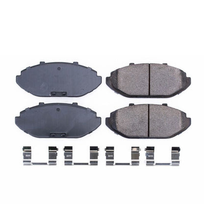 PowerStop Power Stop 98-02 Ford Crown Victoria Front Z17 Evolution Ceramic Brake Pads w/Hardware