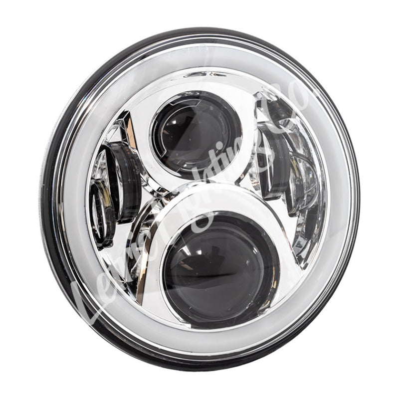 Letric Lighting 7in LED Chrome Full-Halo Indian