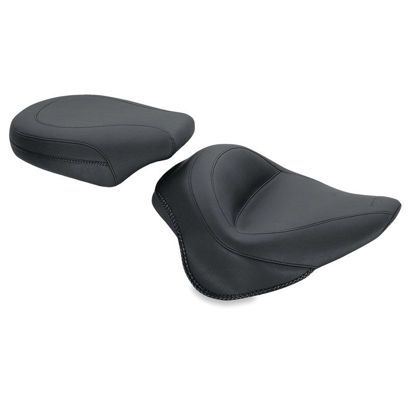 Mustang Motorcycle Mustang 11-13 Harley Blackline, 12-17 Slim,Slim S Wide Touring Passenger Seat - Black