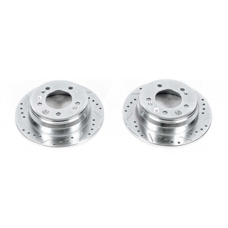 PowerStop Power Stop 09-12 Hyundai Elantra Rear Evolution Drilled & Slotted Rotors - Pair