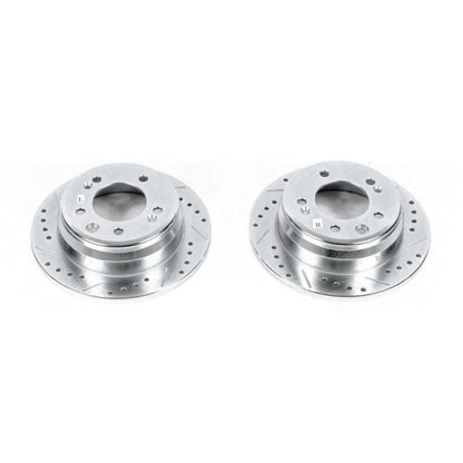 PowerStop Power Stop 09-12 Hyundai Elantra Rear Evolution Drilled & Slotted Rotors - Pair