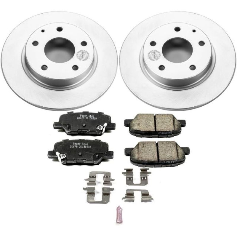 PowerStop Power Stop 14-16 Mazda 3 Rear Z17 Evolution Geomet Coated Brake Kit