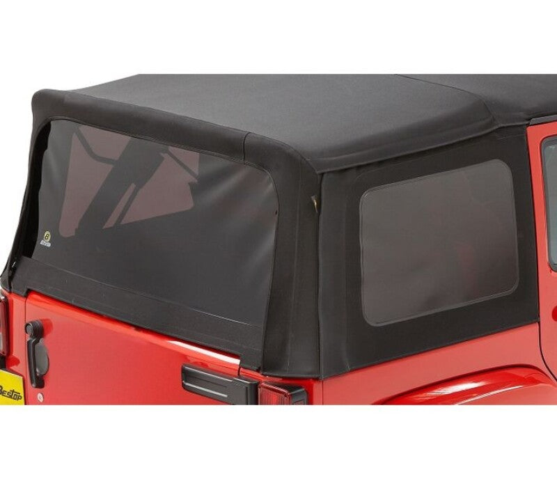 Bestop 07-09 Jeep Wrangler JK 4-Door Window Set (Premium Black Twill)