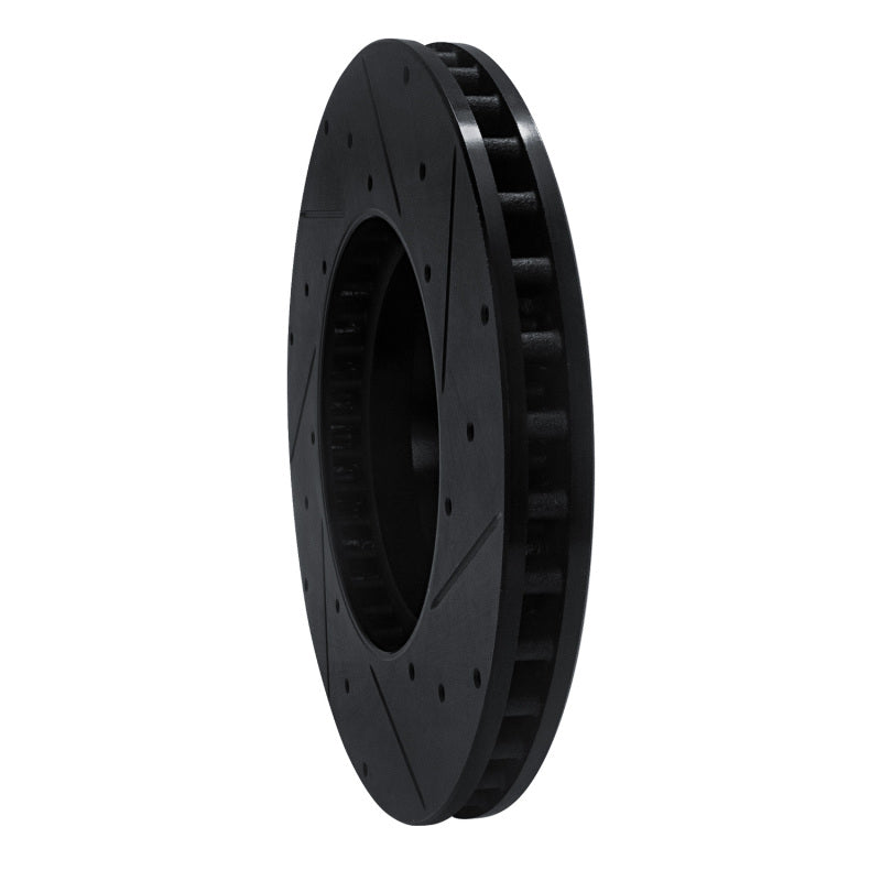 R1 Concepts R1 15-23 Mercedes-Benz C300 Sedan Front Left Drilled & Slotted Black Brake Rotor