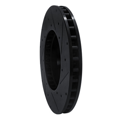 R1 Concepts R1 15-23 Mercedes-Benz C300 Sedan Front Left Drilled & Slotted Black Brake Rotor