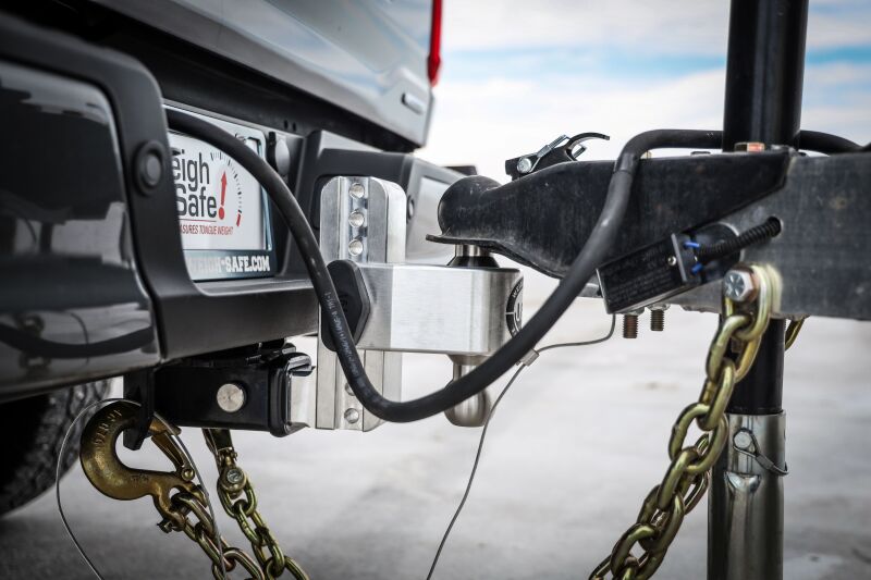 Weigh Safe 180 Hitch 8in Drop Hitch & 2.5in Shank (10K/18.5K GTWR) w/WS05 - Aluminum