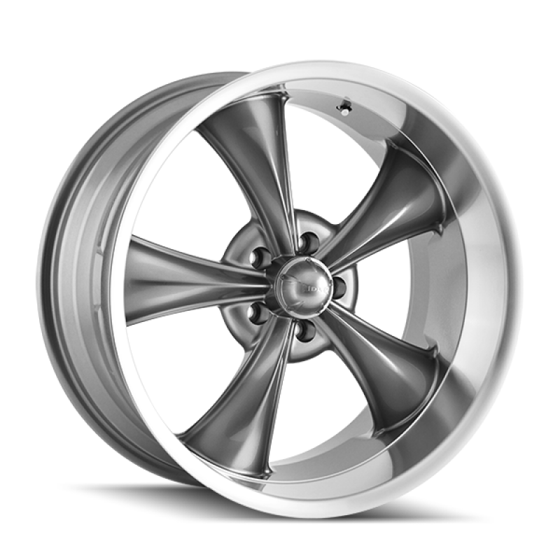 Ridler Wheels Ridler 695 18x9.5 / 5x127 BP / 6mm Offset / 83.82mm Hub Gloss Grey Machined Wheel