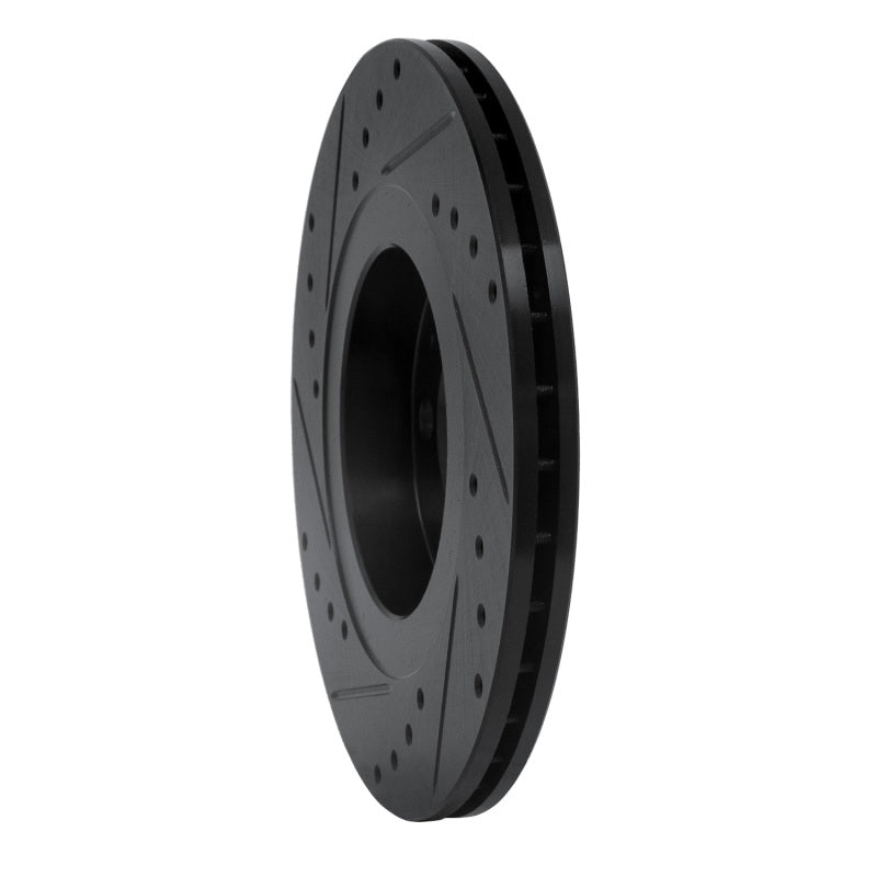 R1 Concepts R1 98-15 Volkswagen Beetle Front Right Drilled & Slotted Black Brake Rotor