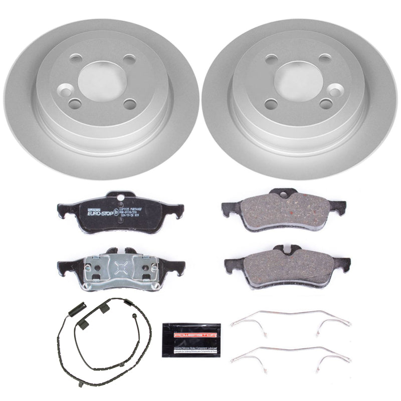PowerStop Power Stop 07-08 Mini Cooper Rear Euro-Stop Brake Kit