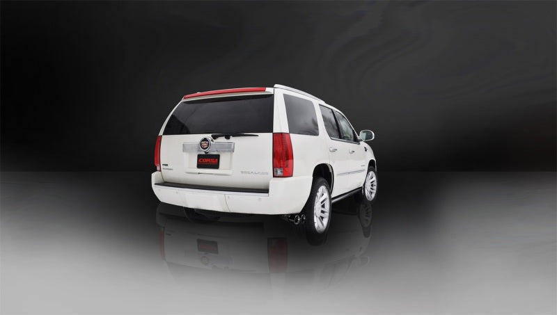 CORSA Performance Corsa 2011-2014 Cadillac Escalade 6.2L V8 3in Cat-Back Single Side w Twin 4in Black Pro-Series Tips