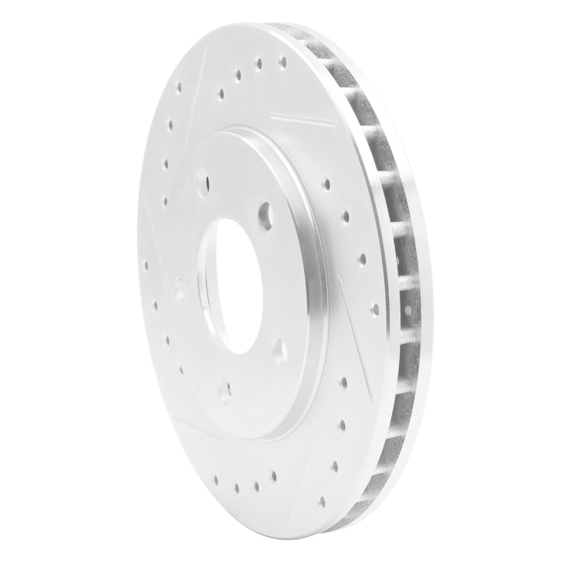 R1 Concepts R1 88-96 Buick Regal Front Left Drilled & Slotted Silver Brake Rotor