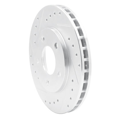 R1 Concepts R1 88-96 Buick Regal Front Left Drilled & Slotted Silver Brake Rotor