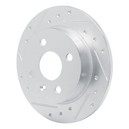 R1 Concepts R1 00-05 Chevrolet ASTRA (Mexico) Rear Left Drilled & Slotted Silver Brake Rotor