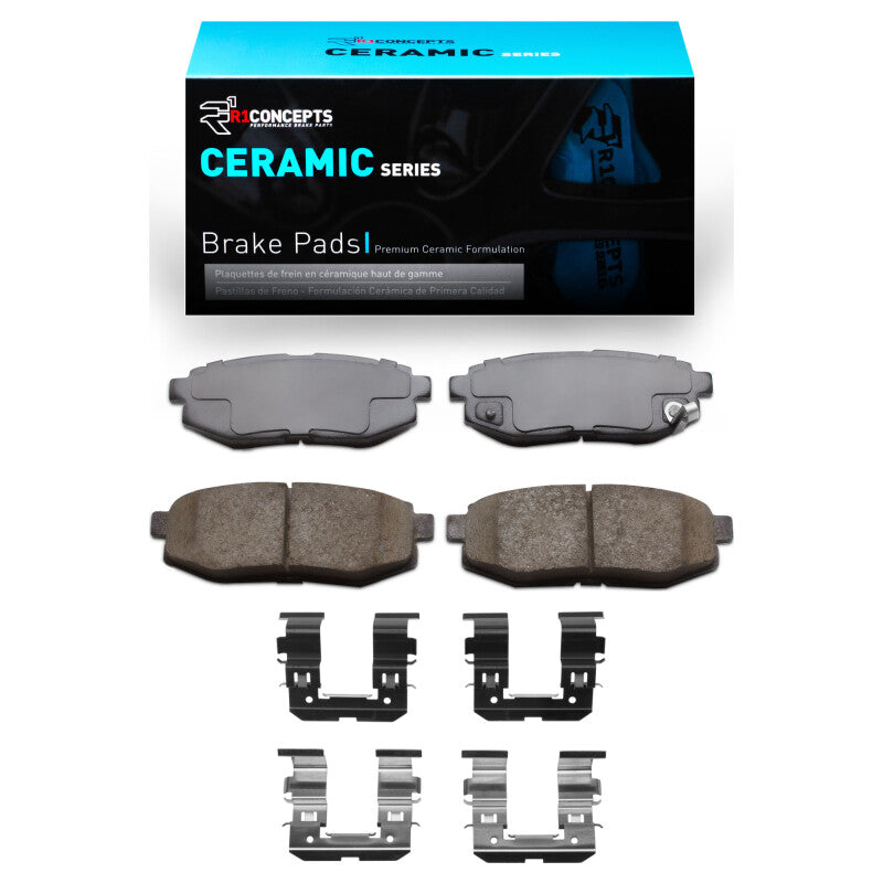 R1 Concepts R1 2006-2025 Scion FR-S Rear R1 Ceramic Pads & Hardware Kit