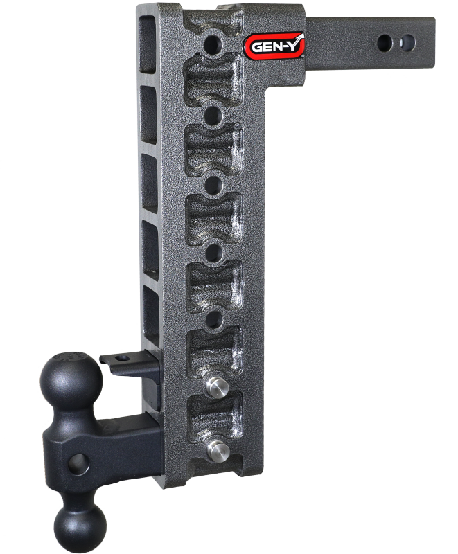 GEN-Y Hitch Gen-Y Mega Duty 2in Shank 15in Drop 10K Hitch w/GH-031 Dual-Ball/GH-032 Pintle Lock
