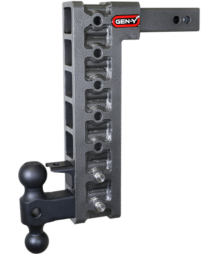 GEN-Y Hitch Gen-Y Mega Duty 2in Shank 15in Drop 10K Hitch w/GH-031 Dual-Ball/GH-032 Pintle Lock