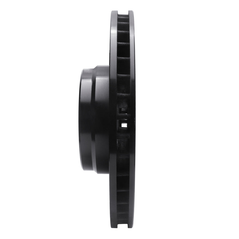 R1 Concepts R1 95-01 BMW 750IL Front Right Drilled & Slotted Black Brake Rotor