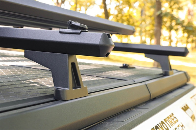 Dee Zee Cargo Management - Universal Hex Series Cross Rails - 74in. Kit - Texture Black