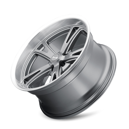 Ridler Wheels Ridler 606 17x8 / 5x120.65 BP / 0mm Offset / 83.82mm Hub Gloss Grey Machined Wheel