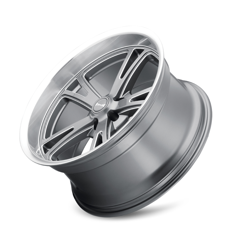Ridler Wheels Ridler 606 18x9.5 / 5x127 BP / 0mm Offset / 83.82mm Hub Gloss Grey Machined Wheel