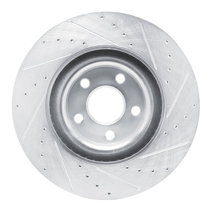 R1 Concepts R1 22-25 Ford Maverick Front Left Drilled & Slotted Silver Brake Rotor