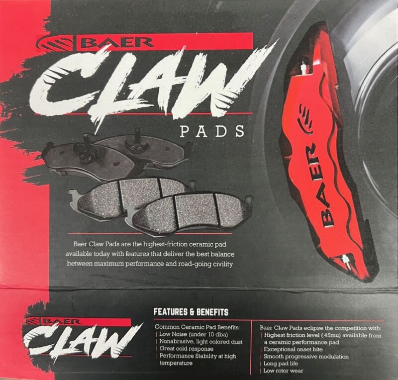 Baer Brakes 97-02 Ford Expedition Claw Brake Rear Pads