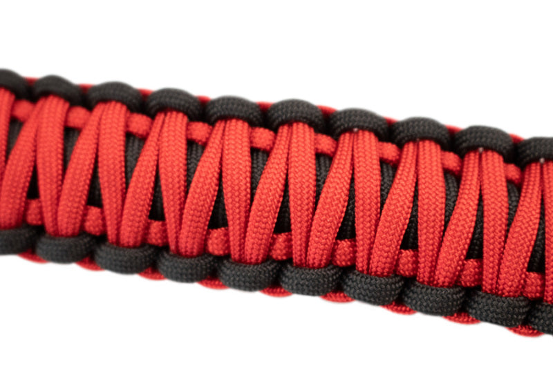 Fishbone Offroad 97-06 Jeep Wrangler Paracord Door Handles - Black/Red