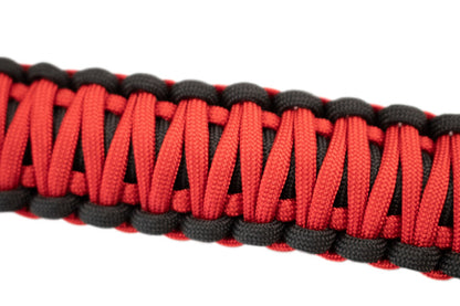 Fishbone Offroad 97-06 Jeep Wrangler Paracord Door Handles - Black/Red