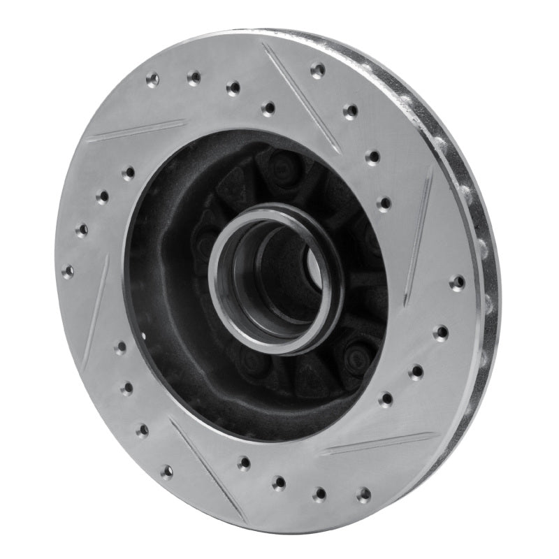 R1 Concepts R1 95-97 Ford Ranger (USA/Canada) Front Left Drilled & Slotted Silver Brake Rotor