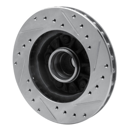 R1 Concepts R1 95-97 Ford Ranger (USA/Canada) Front Left Drilled & Slotted Silver Brake Rotor
