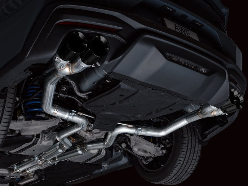 AWE Tuning AWE 2024 Ford Mustang GT Fastback S650 RWD Track Edition Cat-Back Exhaust w/ Quad Diamond Black Tips