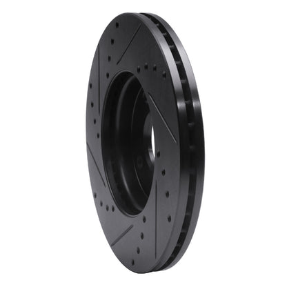 R1 Concepts R1 05-12 Ford Ecosport (Mexico) Front Right Drilled & Slotted Black Brake Rotor