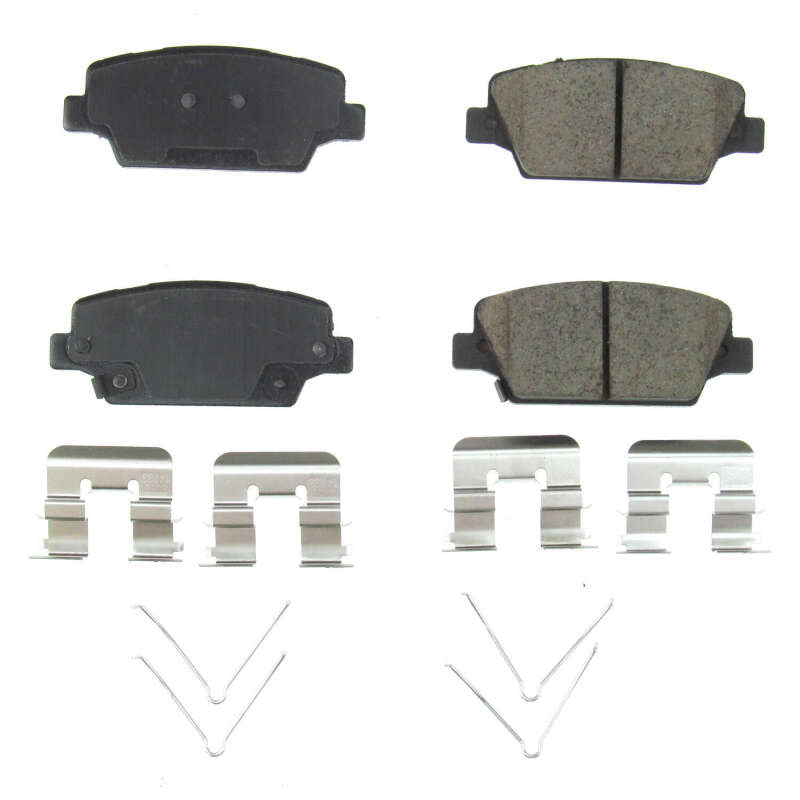 PowerStop Power Stop 17-18 Kia Cadenza Rear Z17 Evolution Ceramic Brake Pads w/Hardware