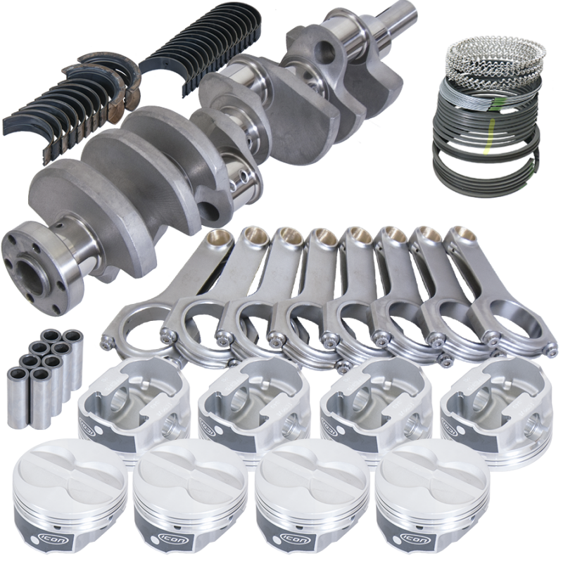 Eagle Ford 289/302 3.250in Crank 5.400in H-Beam -11cc Flat Top 4.000in Pistons Rotating Assembly