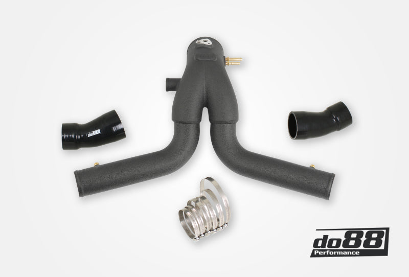 do88 2015+ Porsche 911 Turbo/Turbo S (991.2) Y-Pipe for OEM Intercooler - Black