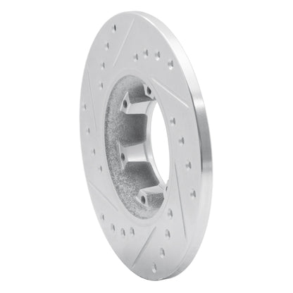 R1 Concepts R1 71-83 Renault Lecar Front Right Rear Right Drilled & Slotted Silver Brake Rotor