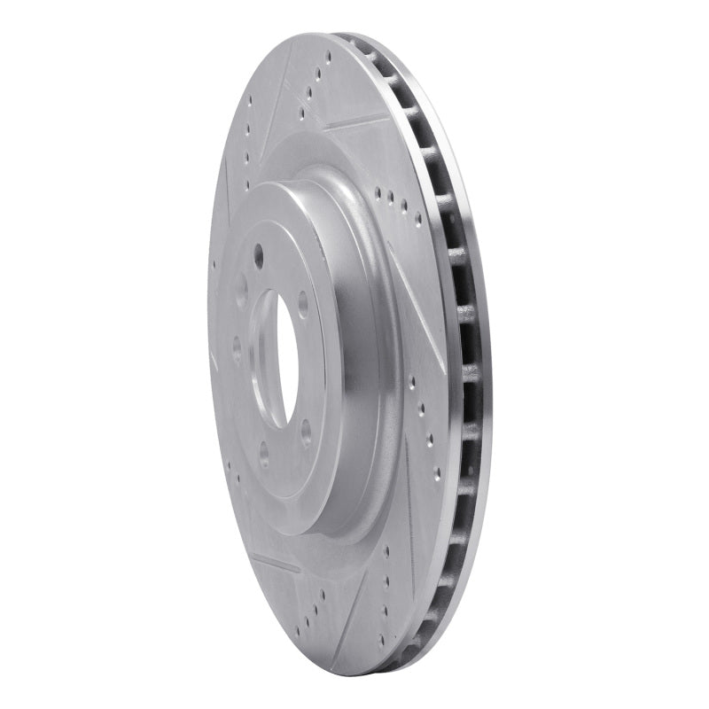 R1 Concepts R1 13-25 Land Rover Range Rover Rear Left Drilled & Slotted Silver Brake Rotor