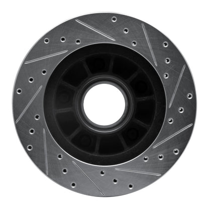 R1 Concepts R1 86-88 Ford BRONCO Front Left Drilled & Slotted Silver Brake Rotor