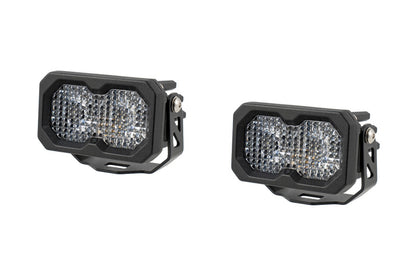 Diode Dynamics C2 2.0 Pro White Flood Standard RBL (pair)