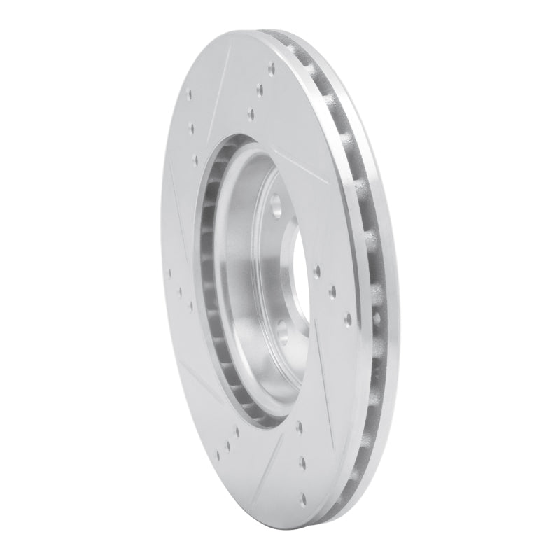 R1 Concepts R1 09-19 Dodge Vision (Mexico) Front Right Drilled & Slotted Silver Brake Rotor