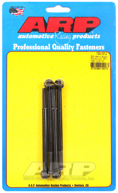 ARP Merlin block, Brodix head SB hex valve cover bolt kit