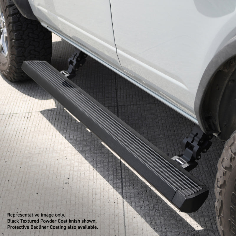 Go Rhino RealTruck 18-24 Jeep Wrangler 2dr VoltStep Electric Running Board Kit (No Drill) - Bedliner Coating