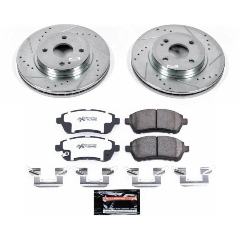 PowerStop Power Stop 11-14 Mazda 2 Front Z26 Street Warrior Brake Kit
