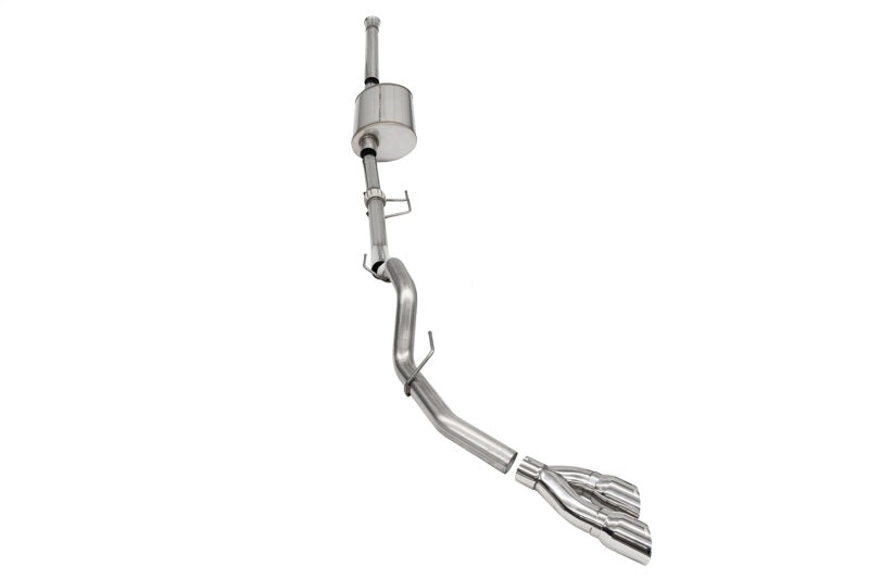 CORSA Performance Corsa 2021-2025 Ford F-150 SuperCrew/6.5in Bed 3.5L V6 Sport Cat-Back Single Side Exit-Polished