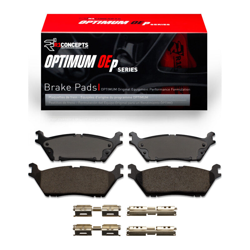 R1 Concepts R1 2015-2021 Ford F-150 RWD Rear R1 Optimum OE Pads & Hardware Kit
