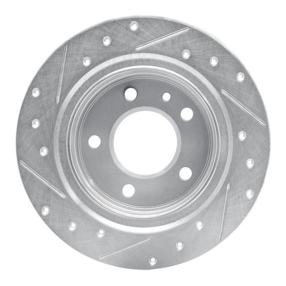 R1 Concepts R1 88-91 BMW M3 Rear Right Drilled & Slotted Silver Brake Rotor